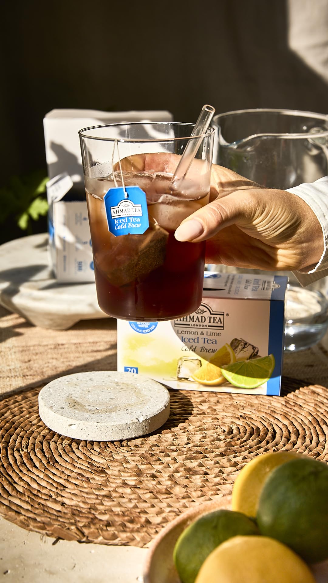 Ahmad Tea Lemon & Lime Cold Brew Black Tea - 20 Teabags (Pack of 5) 3