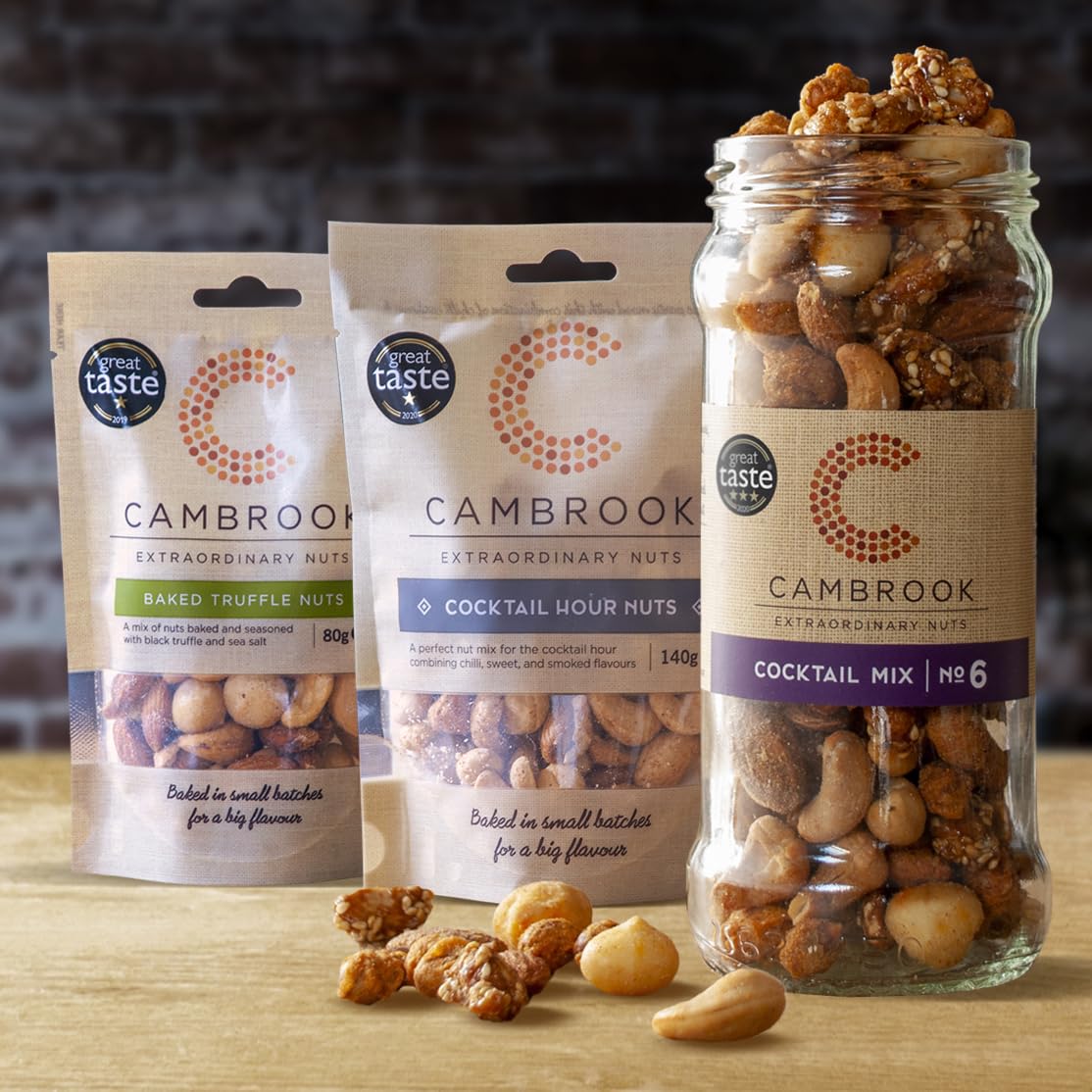 C Cambrook Extraordinary Nuts Cocktail Hour Mixed Nuts - Spicy, Smoky & Caramelised | 280g (Pack of 2) 4