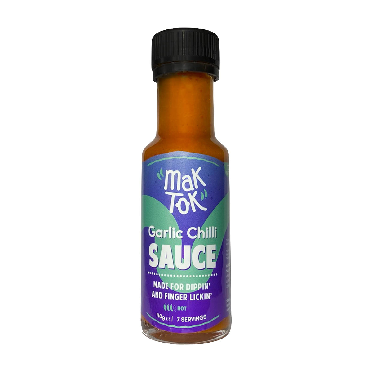 Mak Tok Authentic Malaysian Chilli Sauce - Garlicky & Spicy Flavour, 110g