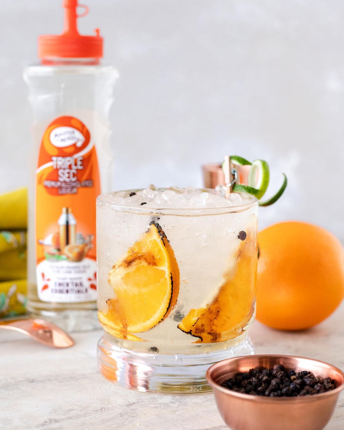 Master of Mixes Triple Sec Syrup - Sugar Cane Base | 375ml 6