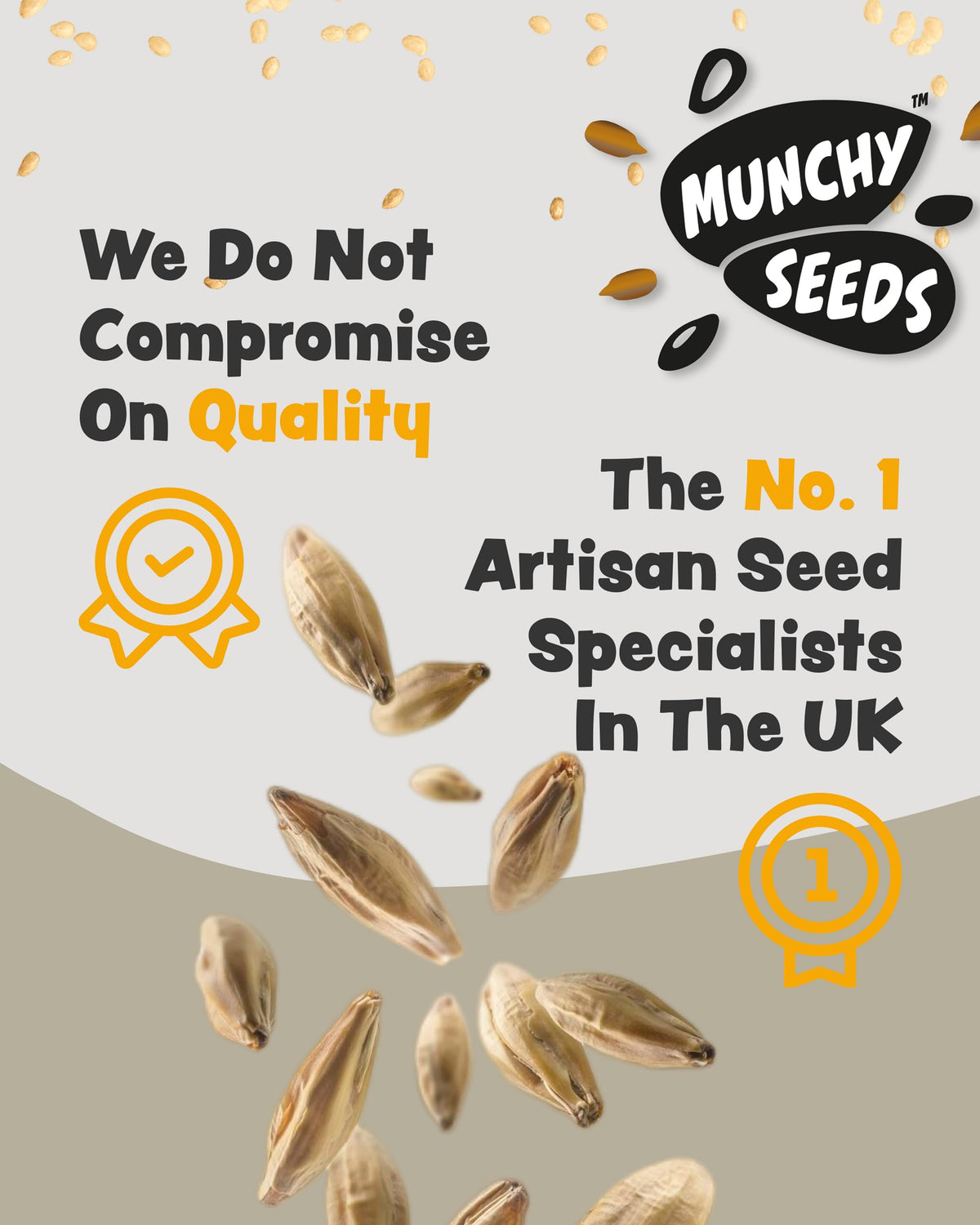 Munchy Seeds Lightly Toasted White Sesame Seeds - 500g Bag 7
