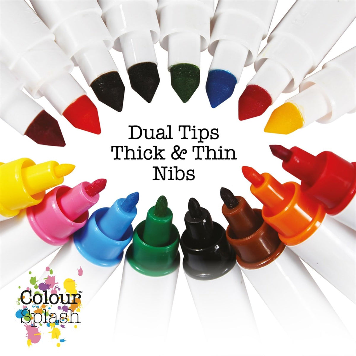 Colour Splash Edible Food Colouring Pens - Dual Tip, 8 Colours, 2ml Pack 4