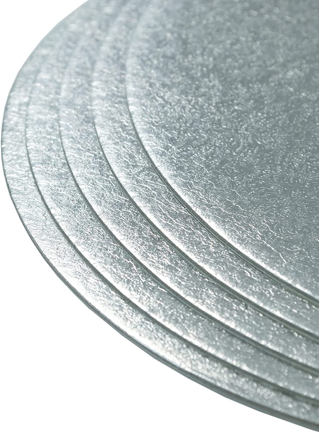 Culpitt Round Cake Cards - 1.8mm Thick, 6 Inch, Pack of 25 | Silver Fern Embossed 3