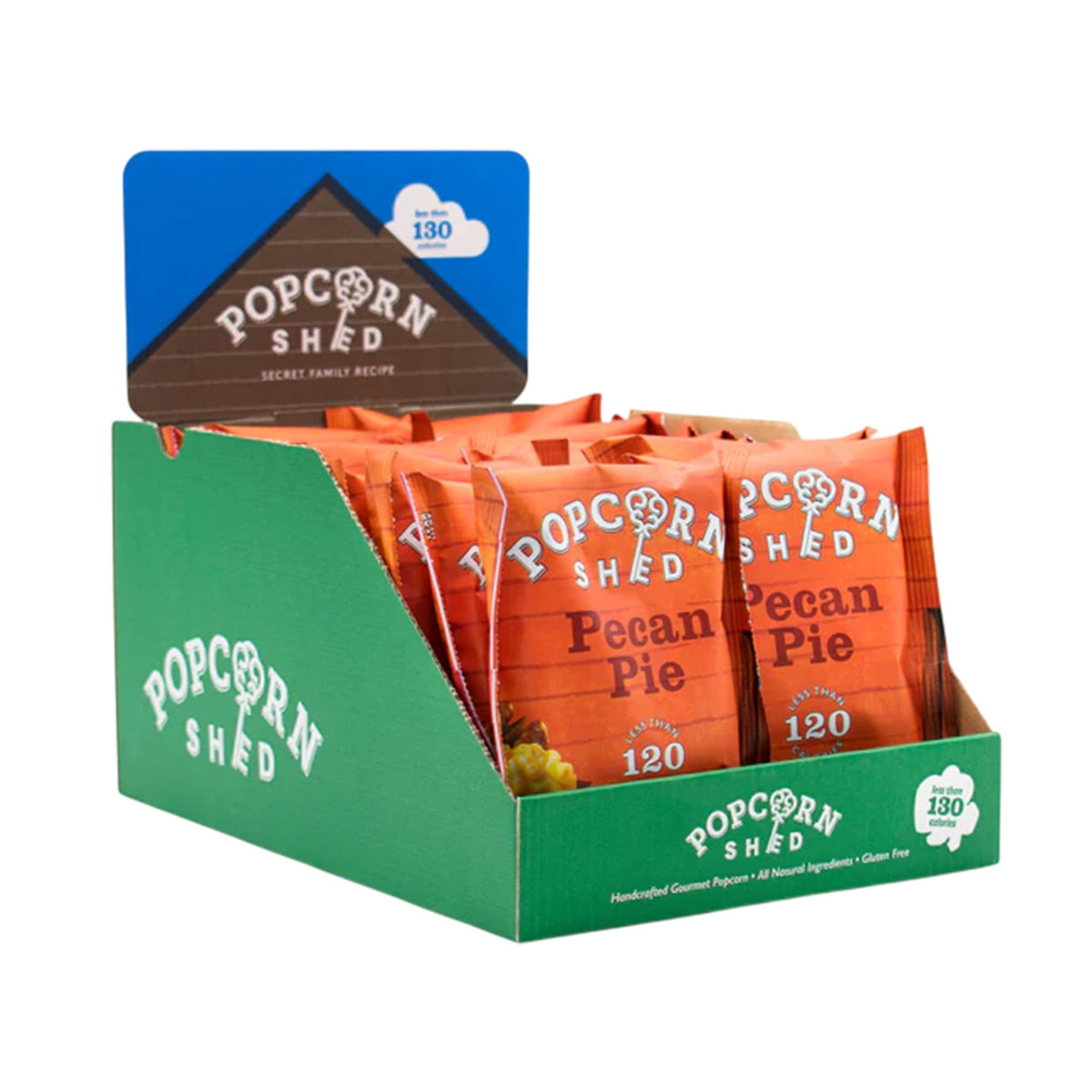Popcorn Shed Pecan Pie Gourmet Popcorn - 16 x 24g Packs