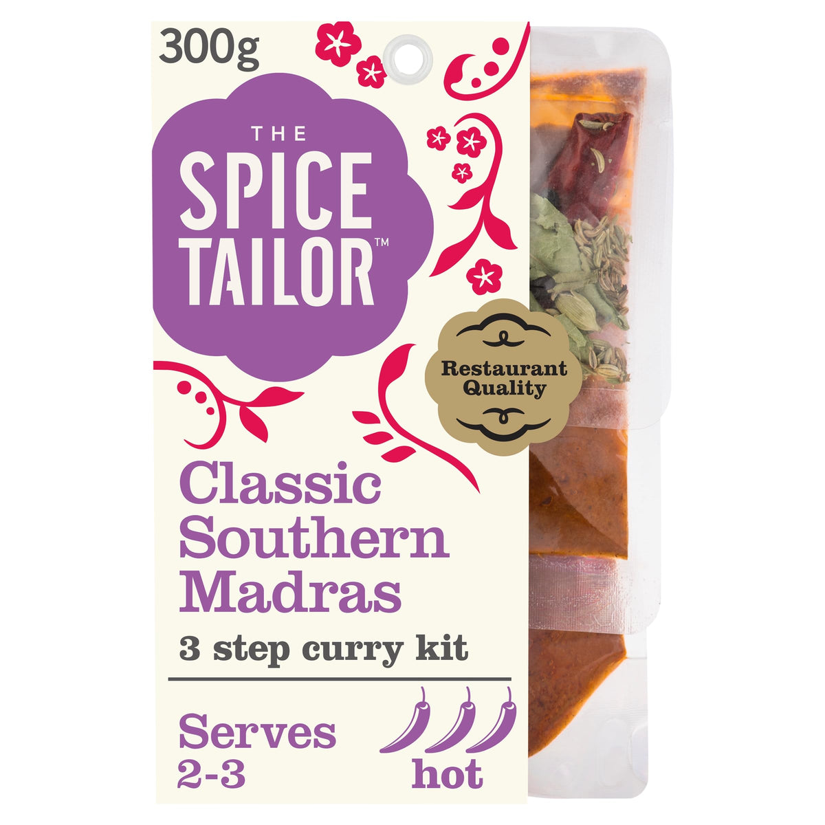 The Spice Tailor Southern Madras Curry Sauce Meal Kit - 10 Minute Meal | Pack of 5 | 1500g 5