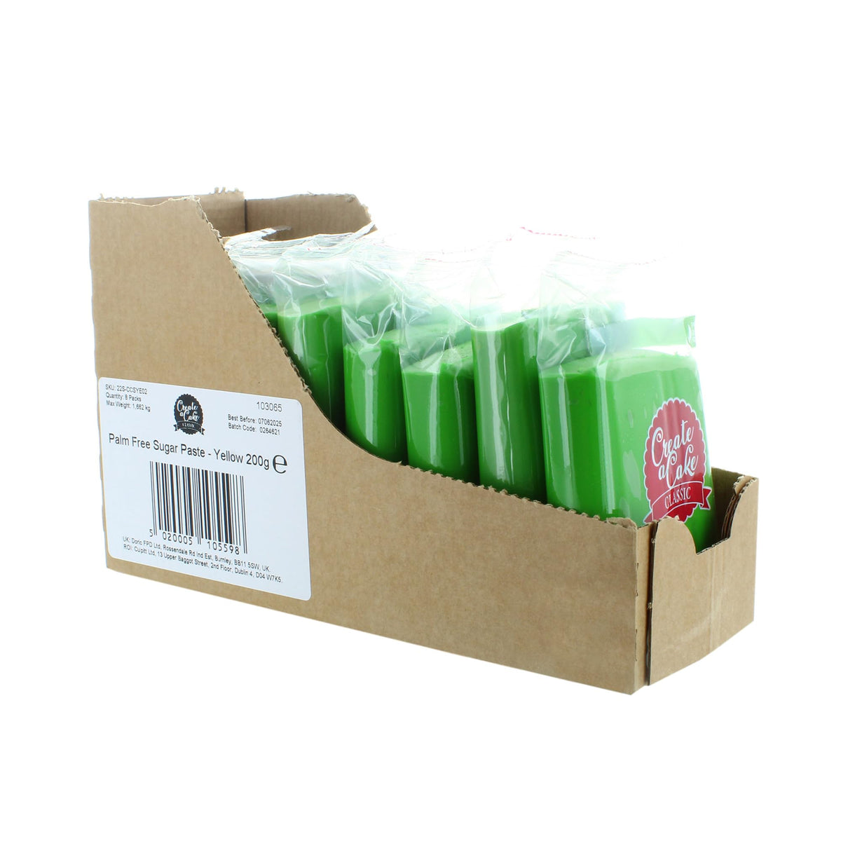 Create A Cake Green Ready to Roll Fondant Icing - 1.6kg Pack | Palm Free Sugar Paste 4