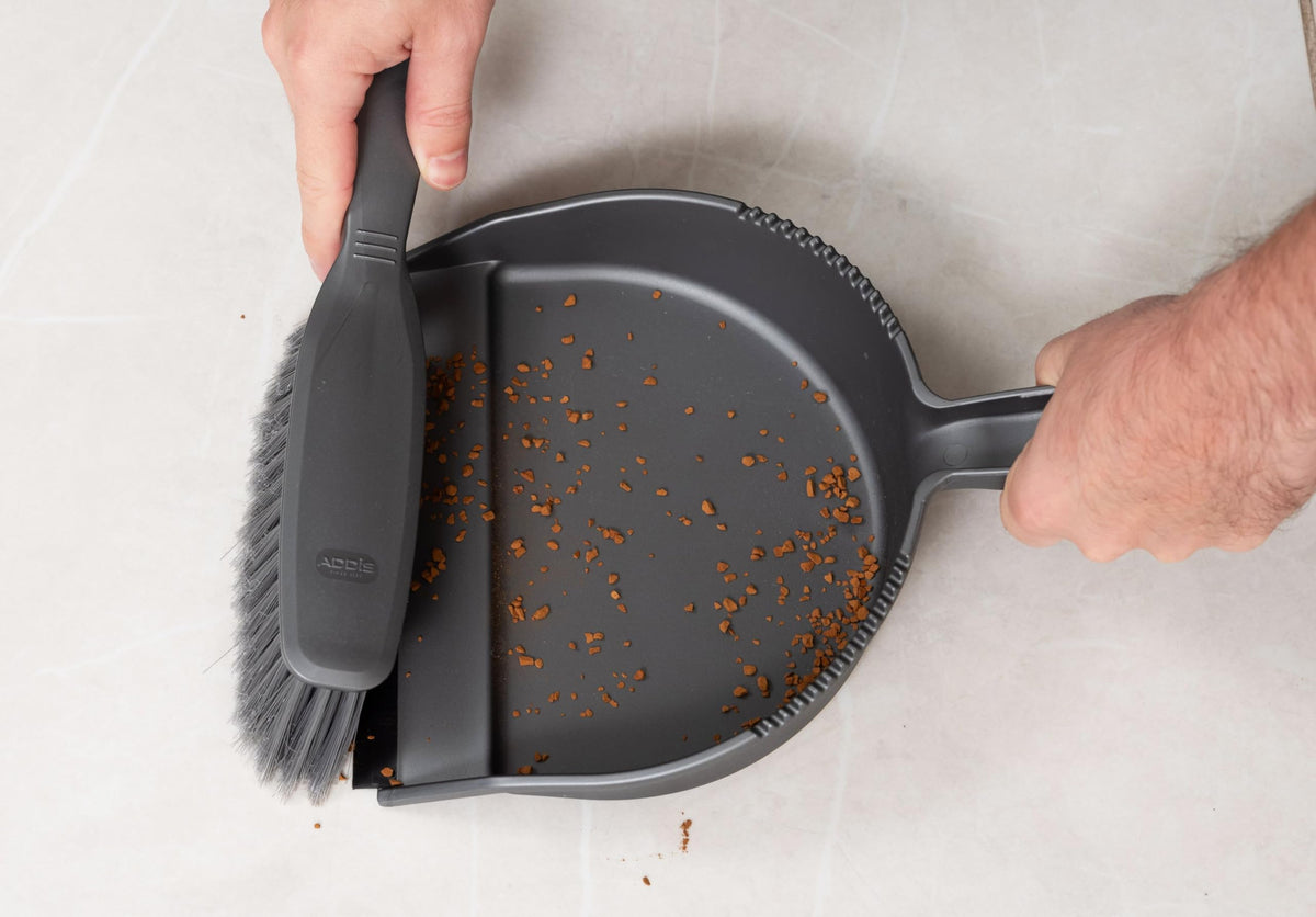 Addis Everyday Stiff Dustpan & Brush Set - Heavy-Duty Cleaning | Metallic Silver 5