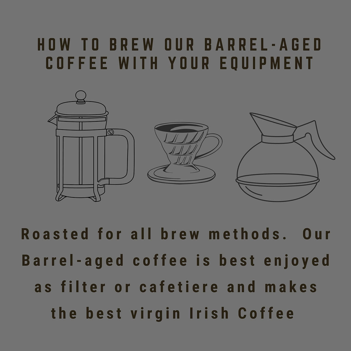 Brady's Irish Barrel Aged Ground Coffee - 100% Arabica, Medium Roast, 227g 6