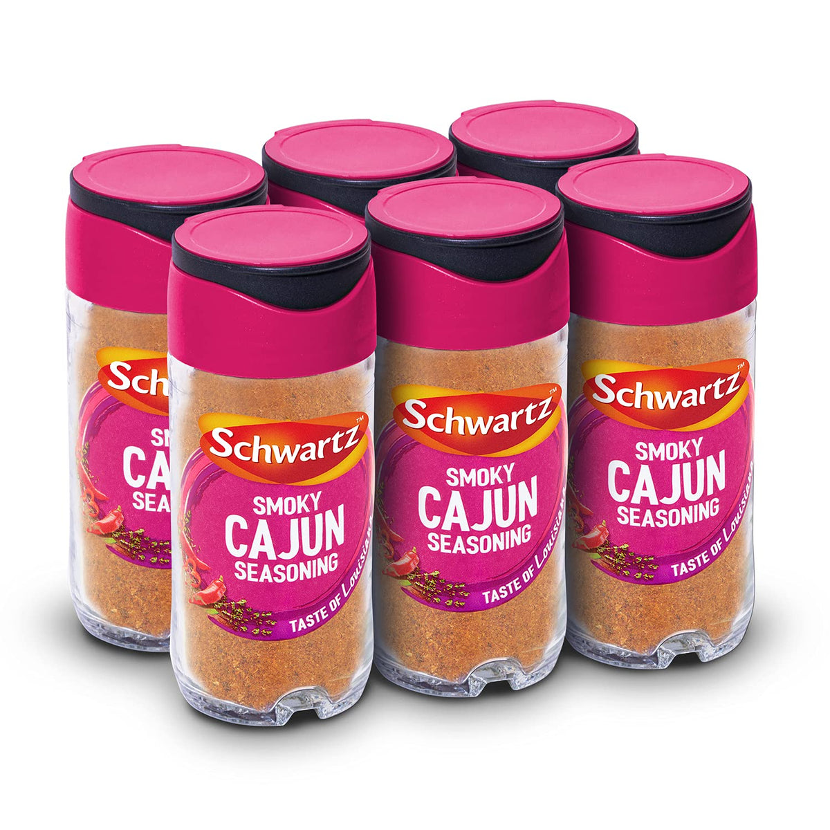 Schwartz Smoky Cajun Seasoning - Taste of Louisiana | Pack of 6 x 45g