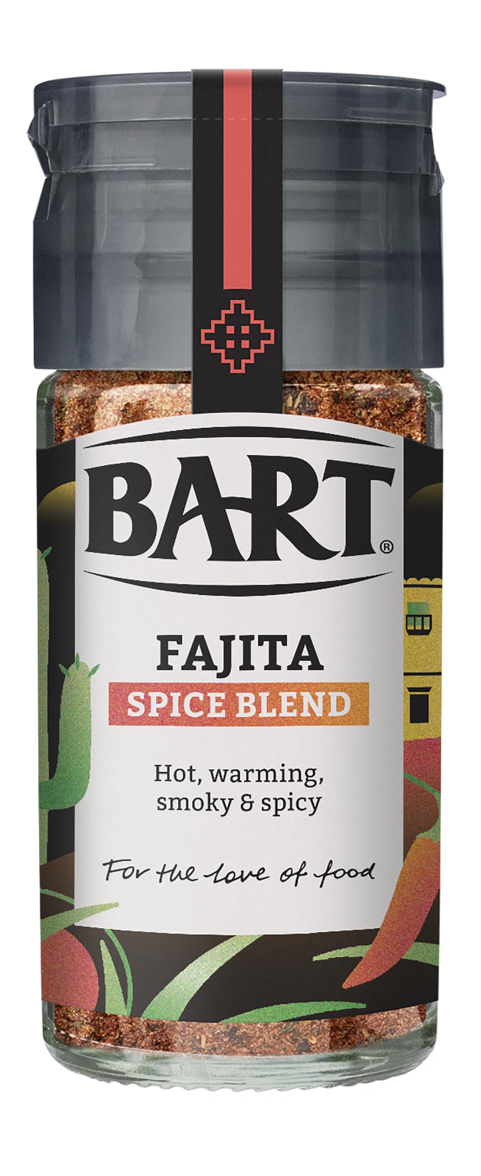 BART Mexican Seasoning - Hot & Spicy Fajita Blend | 6 x 44g Jars