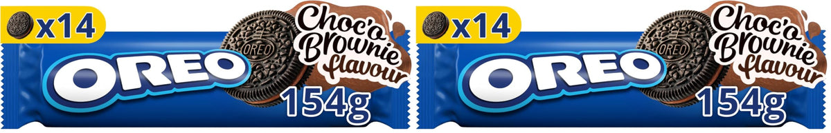 Oreo Choco Brownie Batter Creme Sandwich Biscuits - Pack of 2 | 154g