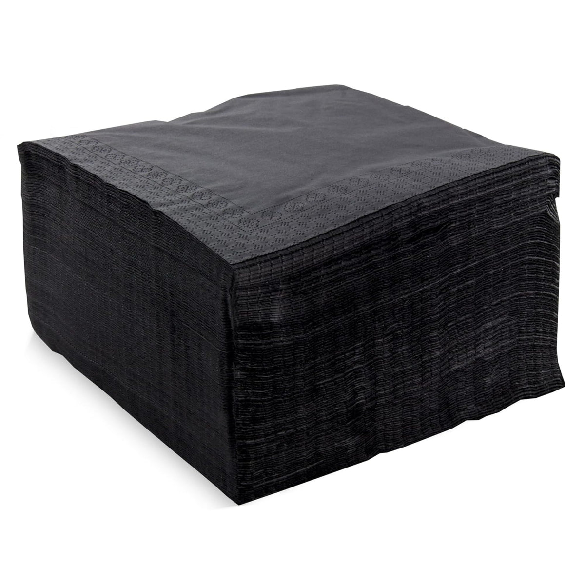MORIGAMI Napkins - 40 x 40 cm, 2-Ply, 1/4 Fold, Black, Pack of 100