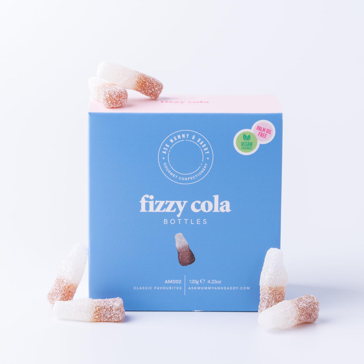 Ask Mummy & Daddy Fizzy Cola Gift Box - 120g | Vegan Friendly | Biodegradable Packaging