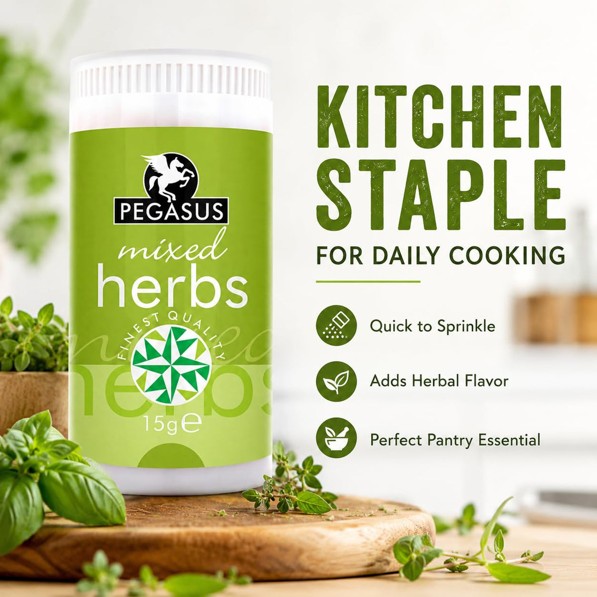 Pegasus Mixed Herbs - 15g | Premium Dried Herb Blend for Cooking & Baking 4