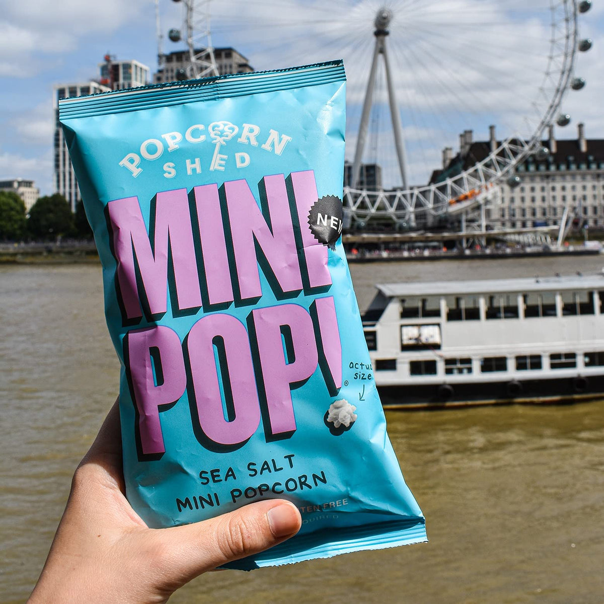Popcorn Shed Mini Pop! Sea Salt Popcorn - Vegan, Low Calorie, Allergen Free, 20g 3