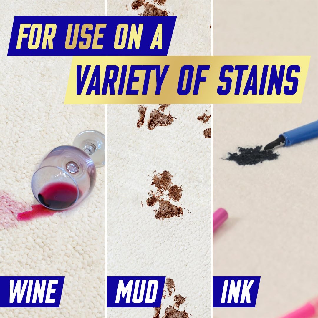 Vanish Oxi Action Carpet Stain Remover - 195ml Bottle with Scrubbing Head (Pack of 2) 3