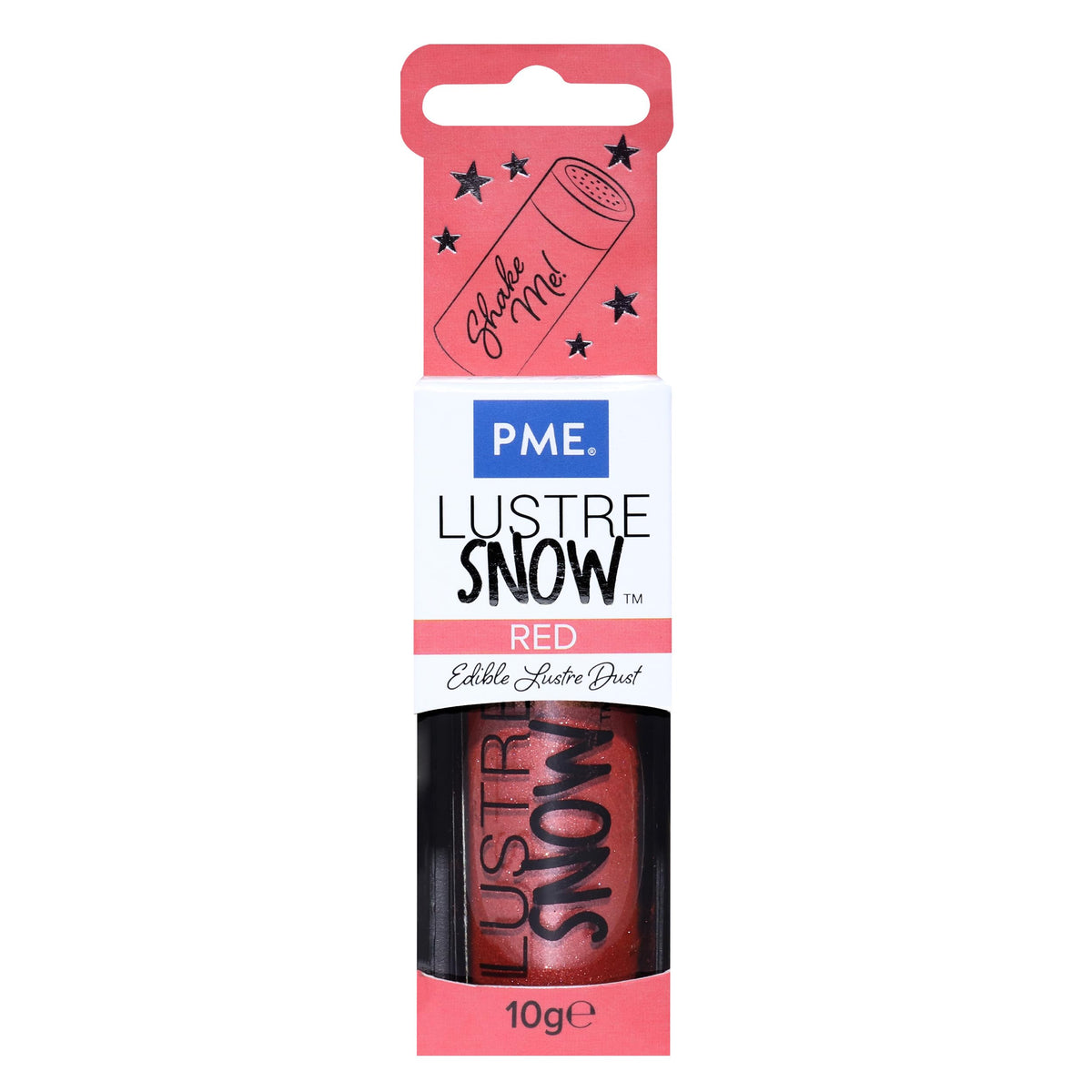 PME Edible Lustre Snow Sprinkle - Red | 10g 1