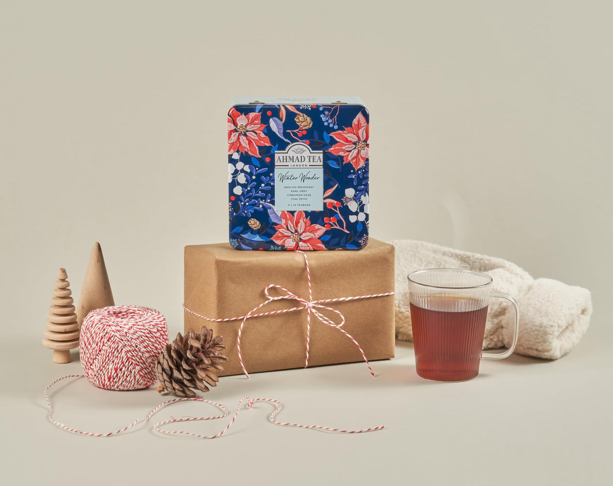 Ahmad Tea Christmas Selection Caddy - 40 Teabags, 4 Festive Flavors 6