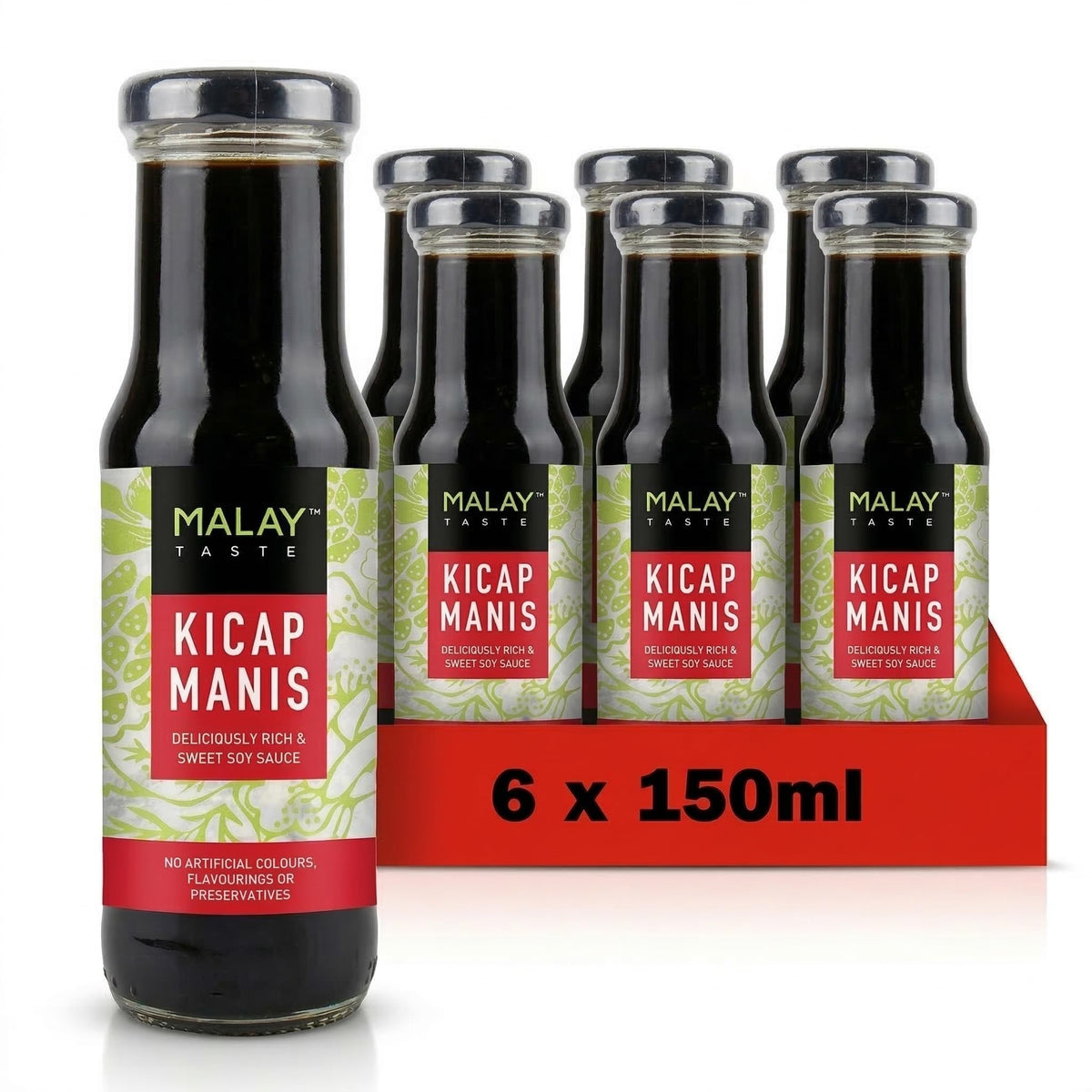 Malay Taste Kicap Manis - Sweet & Savoury Soy Sauce | 6 x 150ml 1