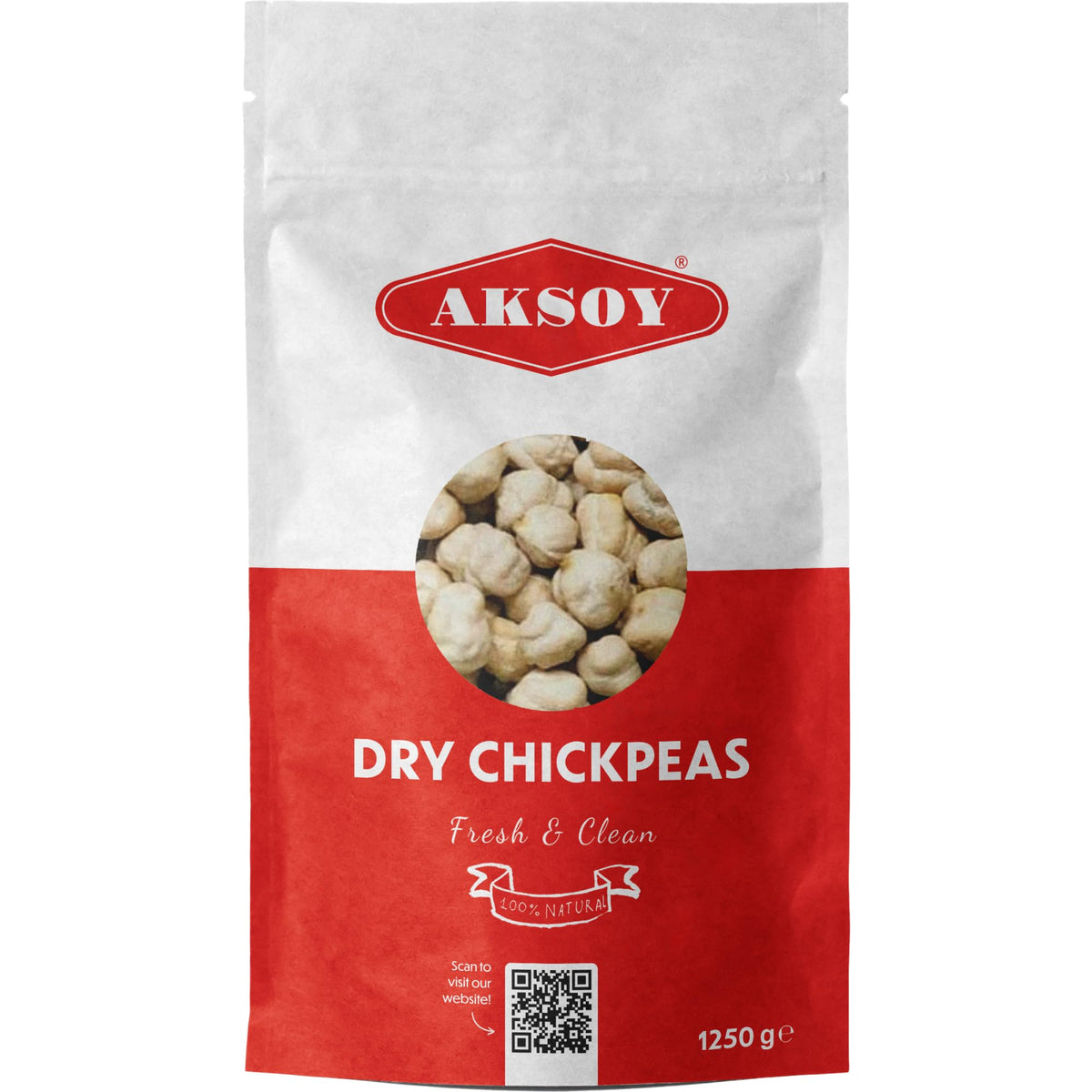 AKSOY Premium Quality Dry Chickpeas XL Size (10mm) - 1.25kg | Rich in Fibre, Protein & Iron 4