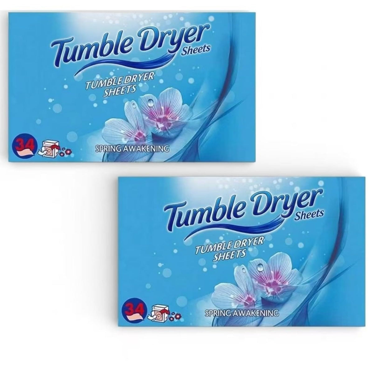 EMBO Spring Awakening Tumble Dryer Sheets - Reduces Static & Wrinkles | 68 Sheets Total 1