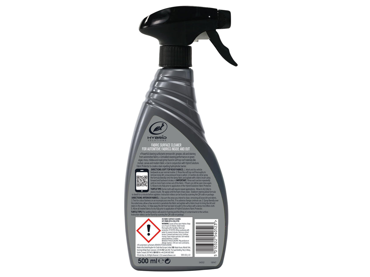 Turtle Wax Spot Clean Stain & Odor Remover - Triple Action OXI Hyper Foam, 500 ml 2