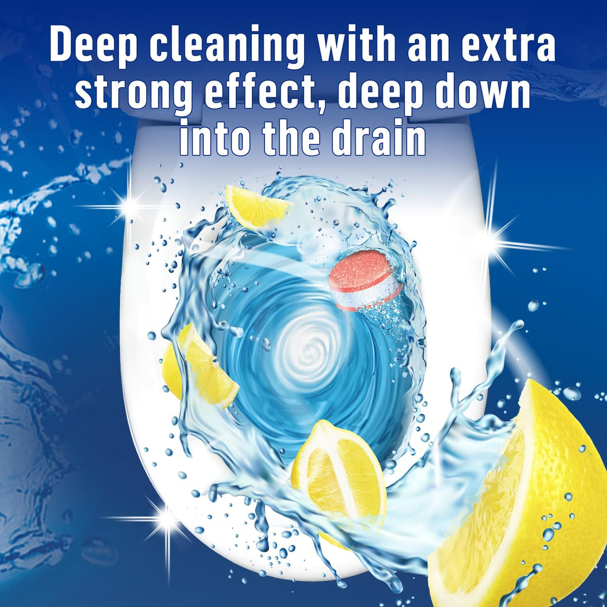 Bloo Power Fizz Tabs Toilet Cleaner - Anti-Limescale, Lemon Scent, 16 Tabs 5