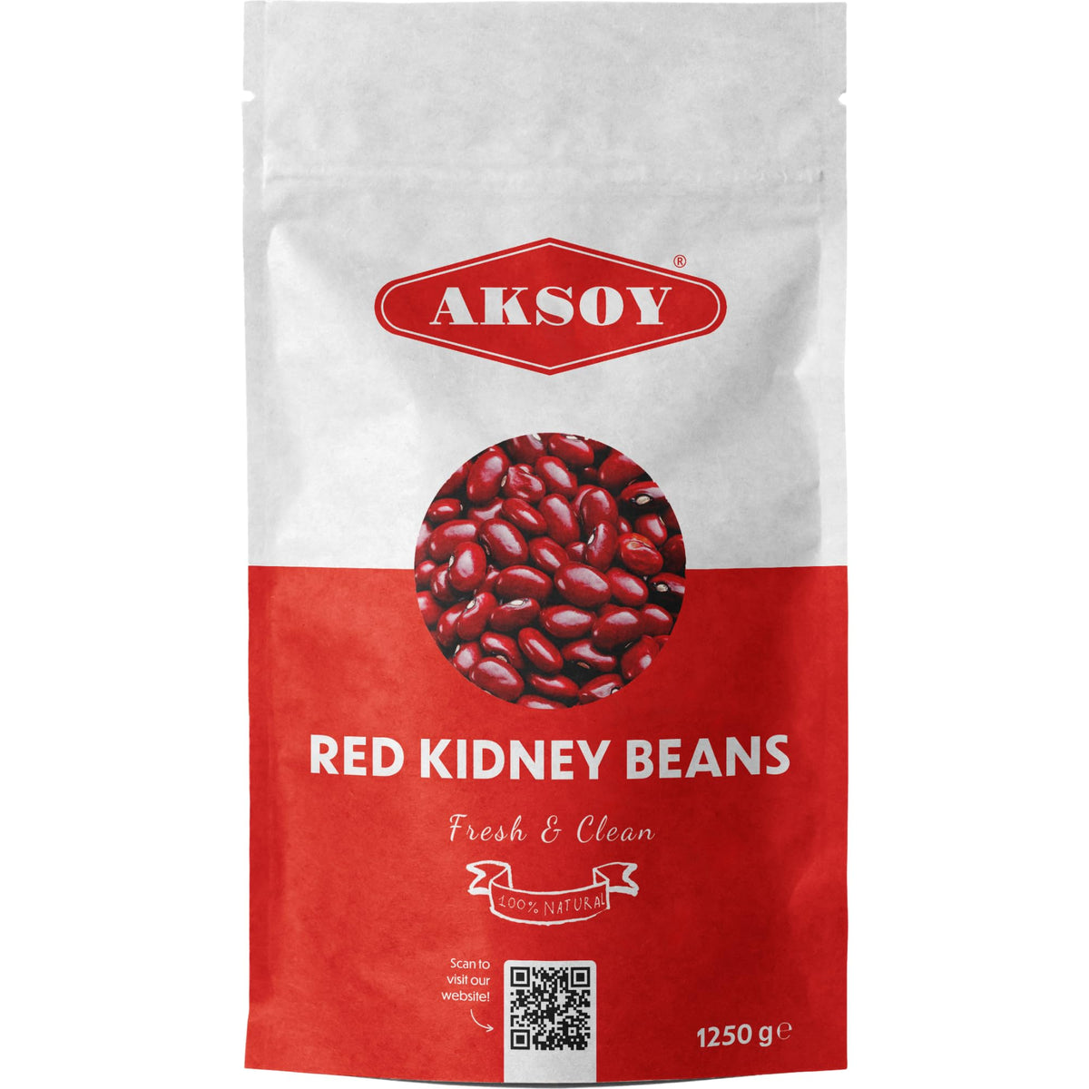 AKSOY Red Kidney Beans - 1.25kg Bag | Rich in Protein & Fiber | Low Fat, Whole Beans 5