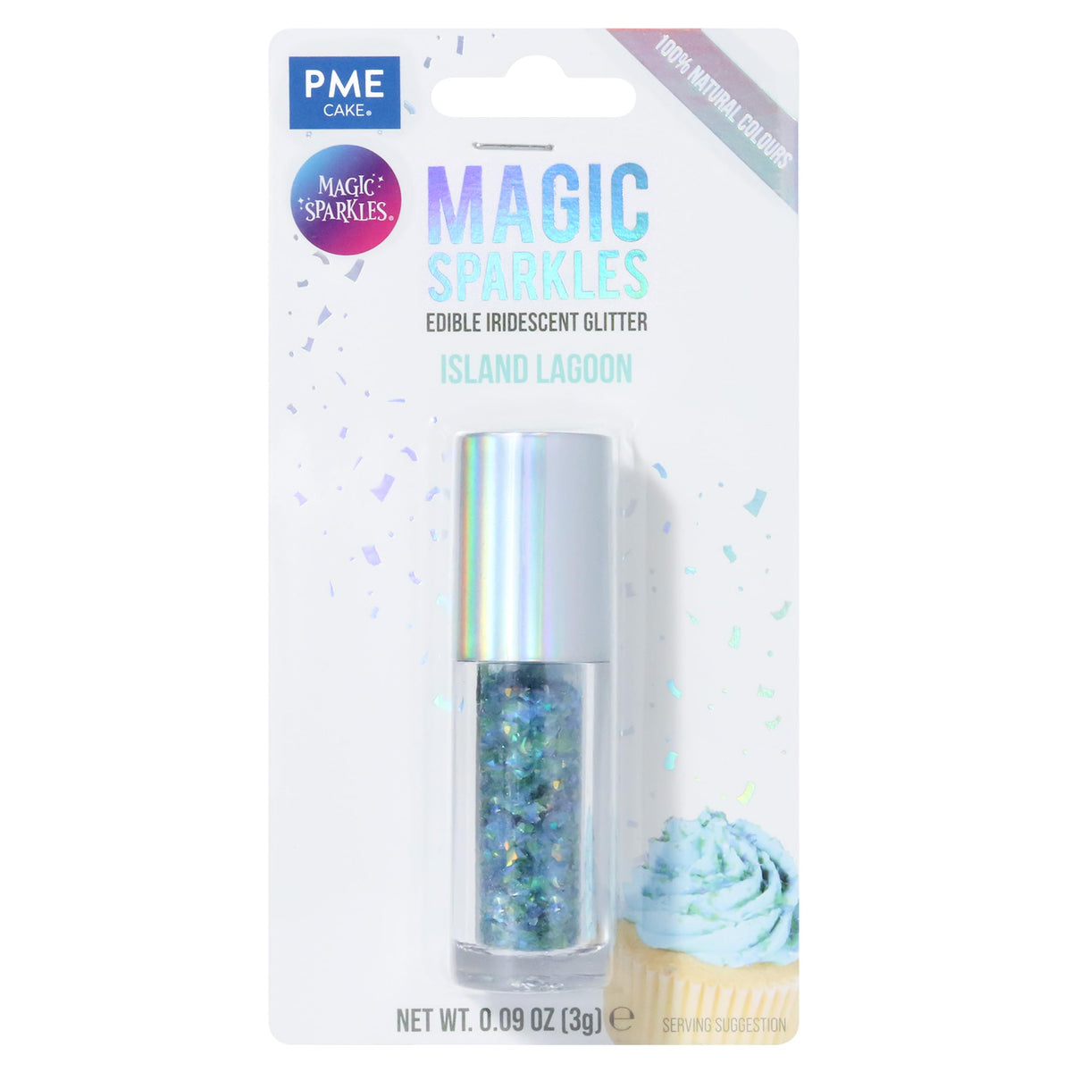 PME Magic Sparkles Edible Glitter - Island Lagoon, 3g 3