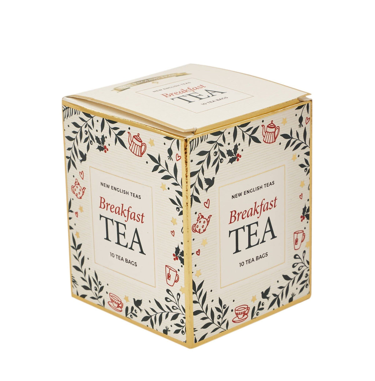 New English Teas White Christmas Tea Gift Box - 10 English Breakfast Teabags 4
