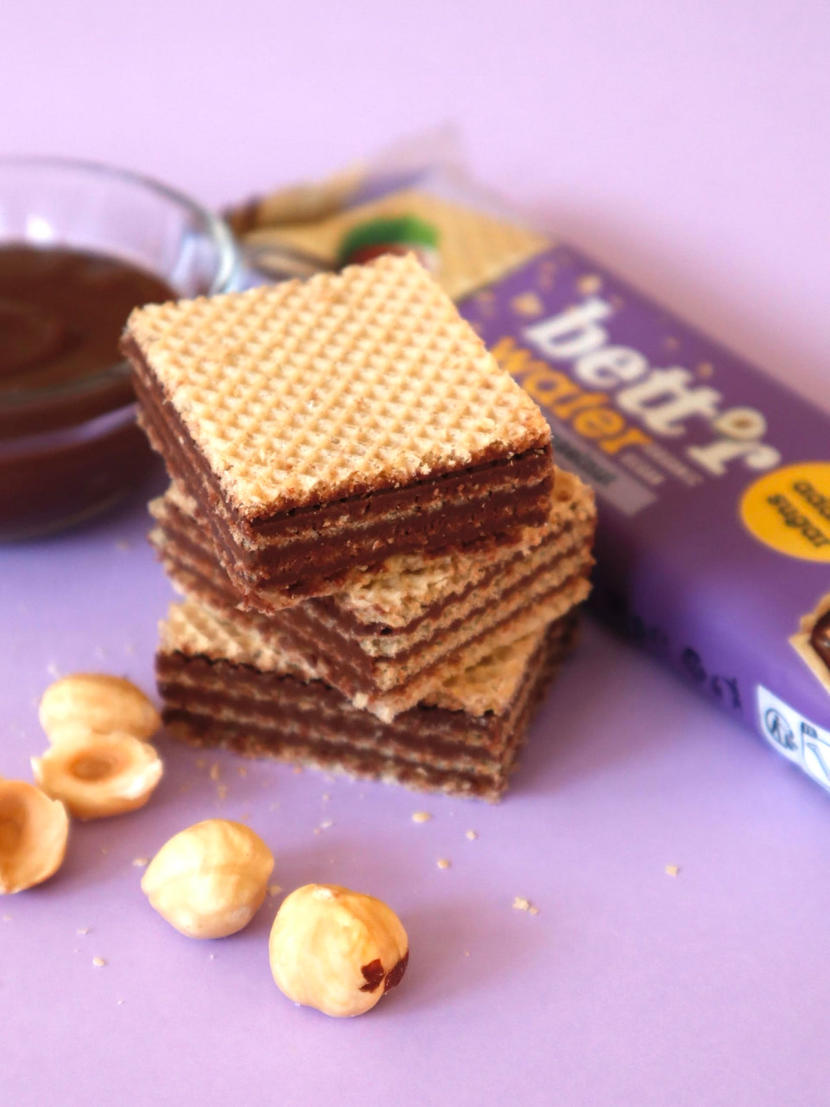 bett'r GUILT FREE Hazelnut Wafers - No Added Sugar | 650 grams 3