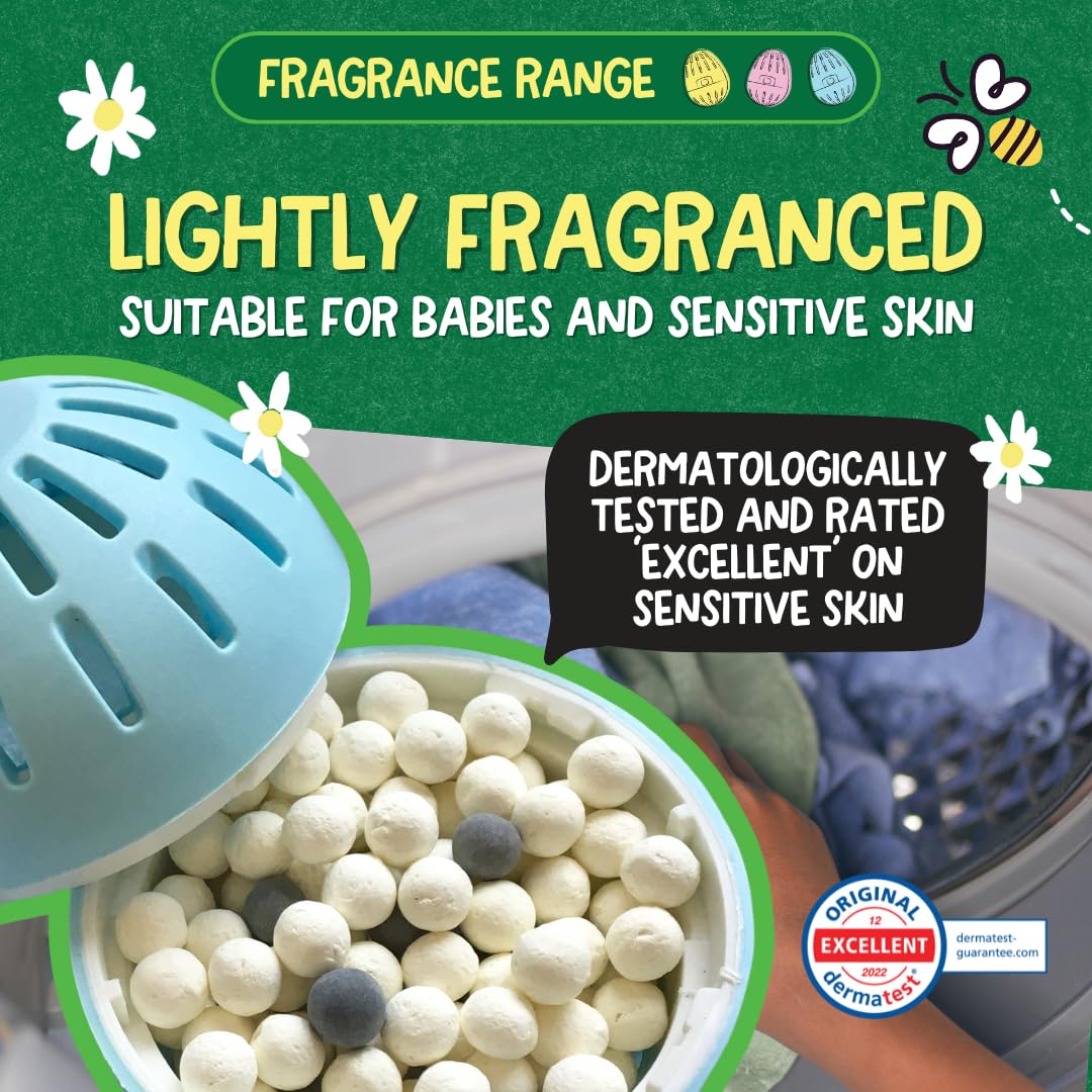 Ecoegg Laundry Egg Refill Pellets - 50 Washes | Fresh Linen Bio Scent | Detergent Capsules 4