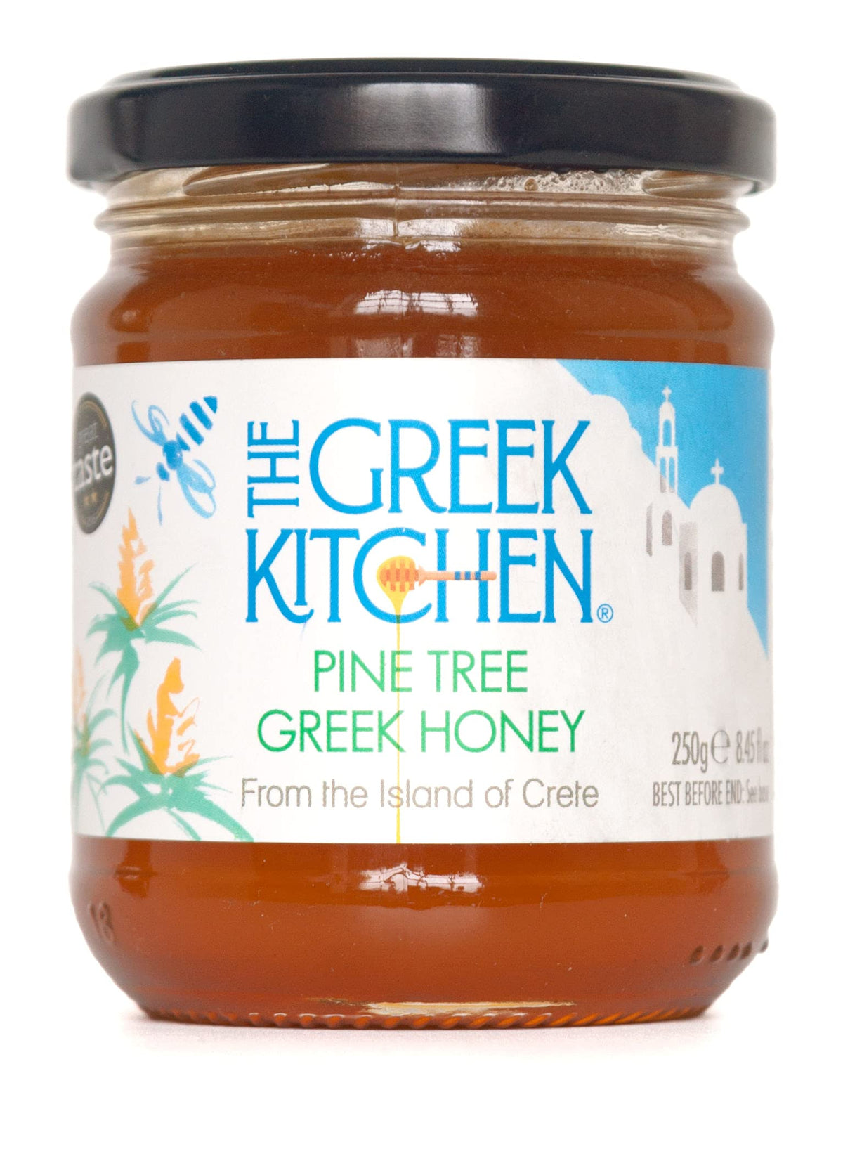 The Greek Kitchen Pine Tree Honey - Unheated & Unpasteurised | 250g | Great Taste Awards Winner 1