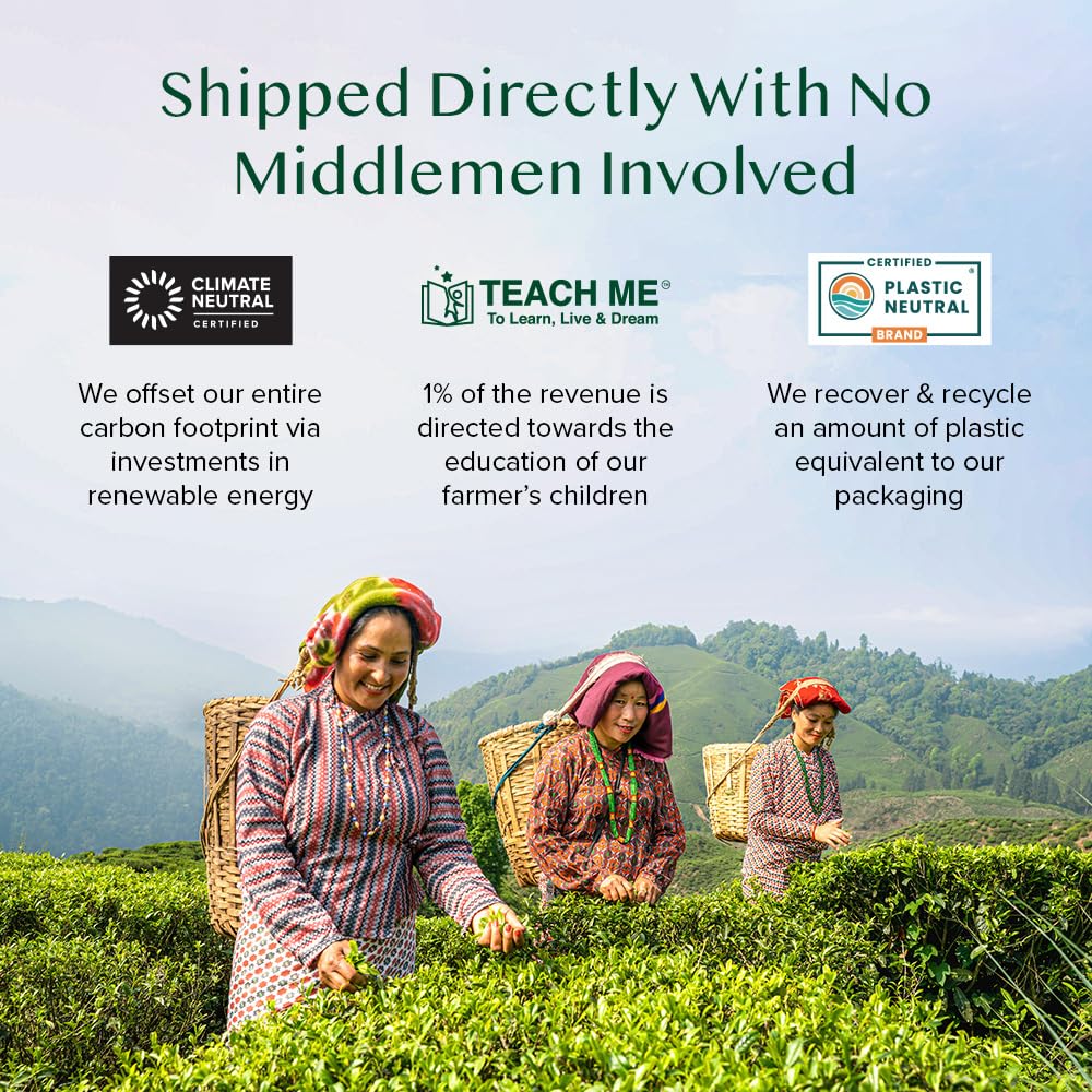 VAHDAM Herbal Tea Sampler - 36 Caffeine-Free Tea Bags | 6 Flavors | Eco-Friendly 8