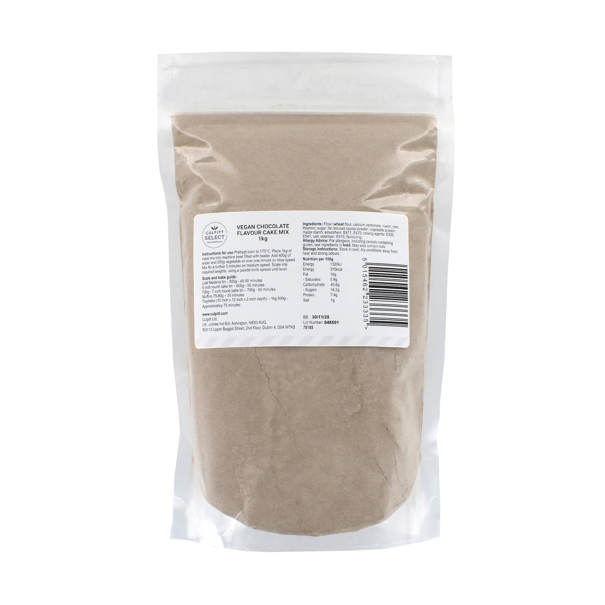 Culpitt Select Vegan Chocolate Cake Mix - 1kg 3