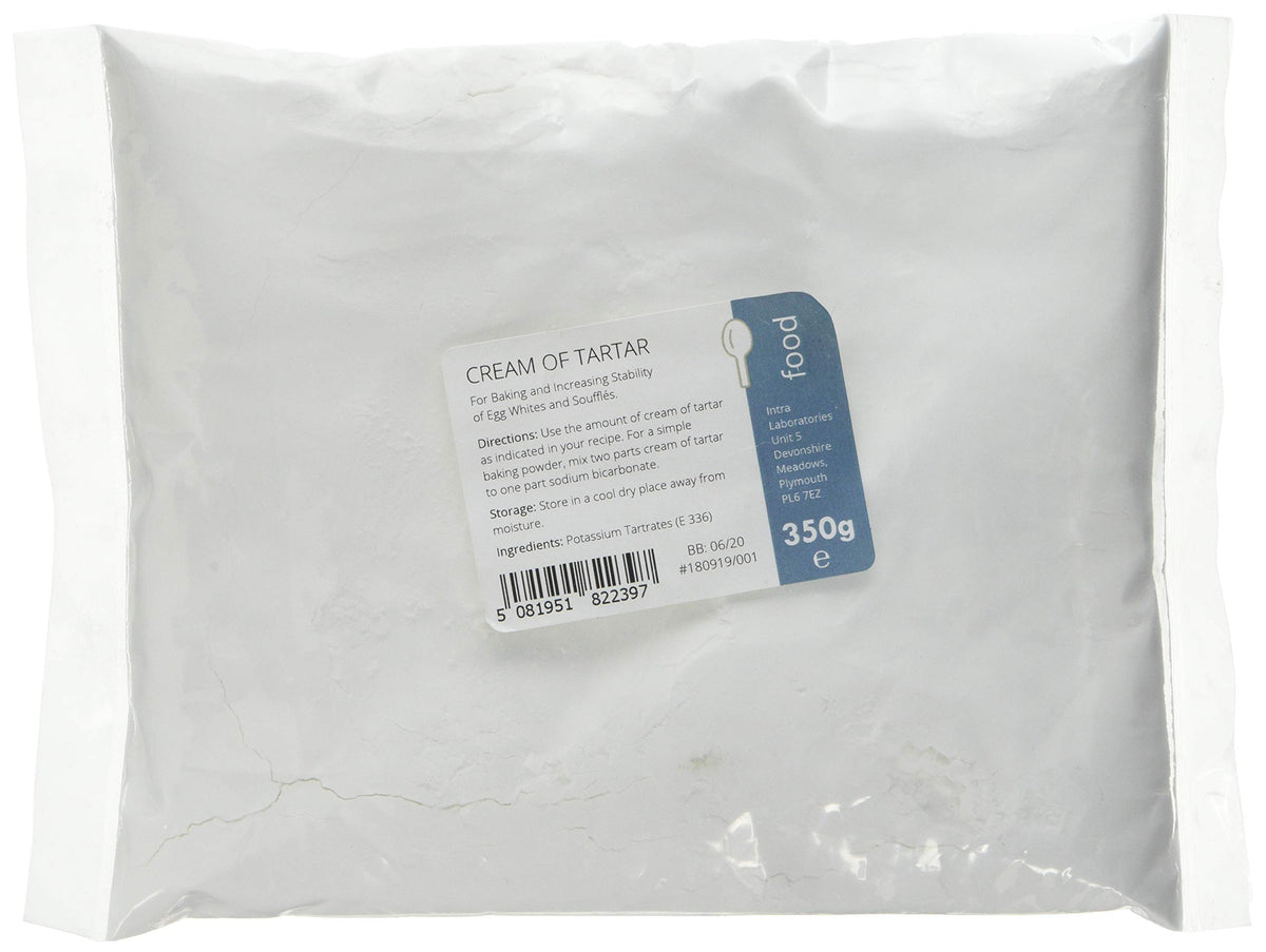 Intralabs Cream of Tartar - 350g Pure Food Grade Powder for Baking & Playdough