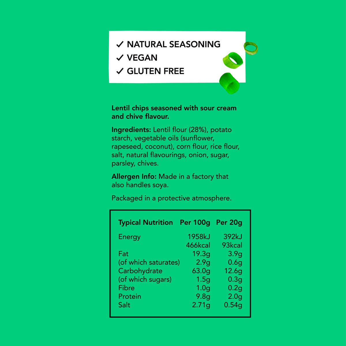 PROPER Lentil Chips Sour Cream & Chives Multipack - Vegan & Gluten Free | 24 Count 5