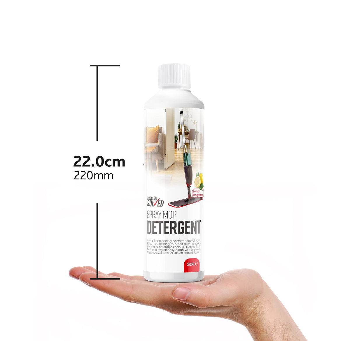 Problem Solved Spray Mop Detergent - Ready to Use Refill | Streak Free | Lemon Fragrance | 500 ml 2