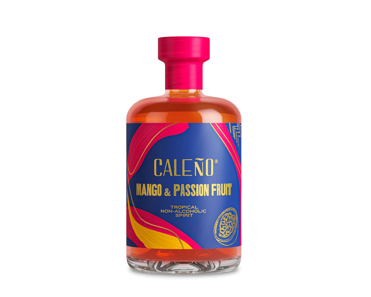 CALEÑO Mango & Passionfruit Tropical Alcohol Free Rum 50cl | Sugar Free | Vegan | Gluten Free