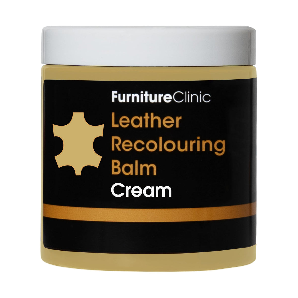 Furniture Clinic Leather Recolouring Balm - Restores Faded & Scratched Leather | 16 Colours Available | 250ml Cream 1