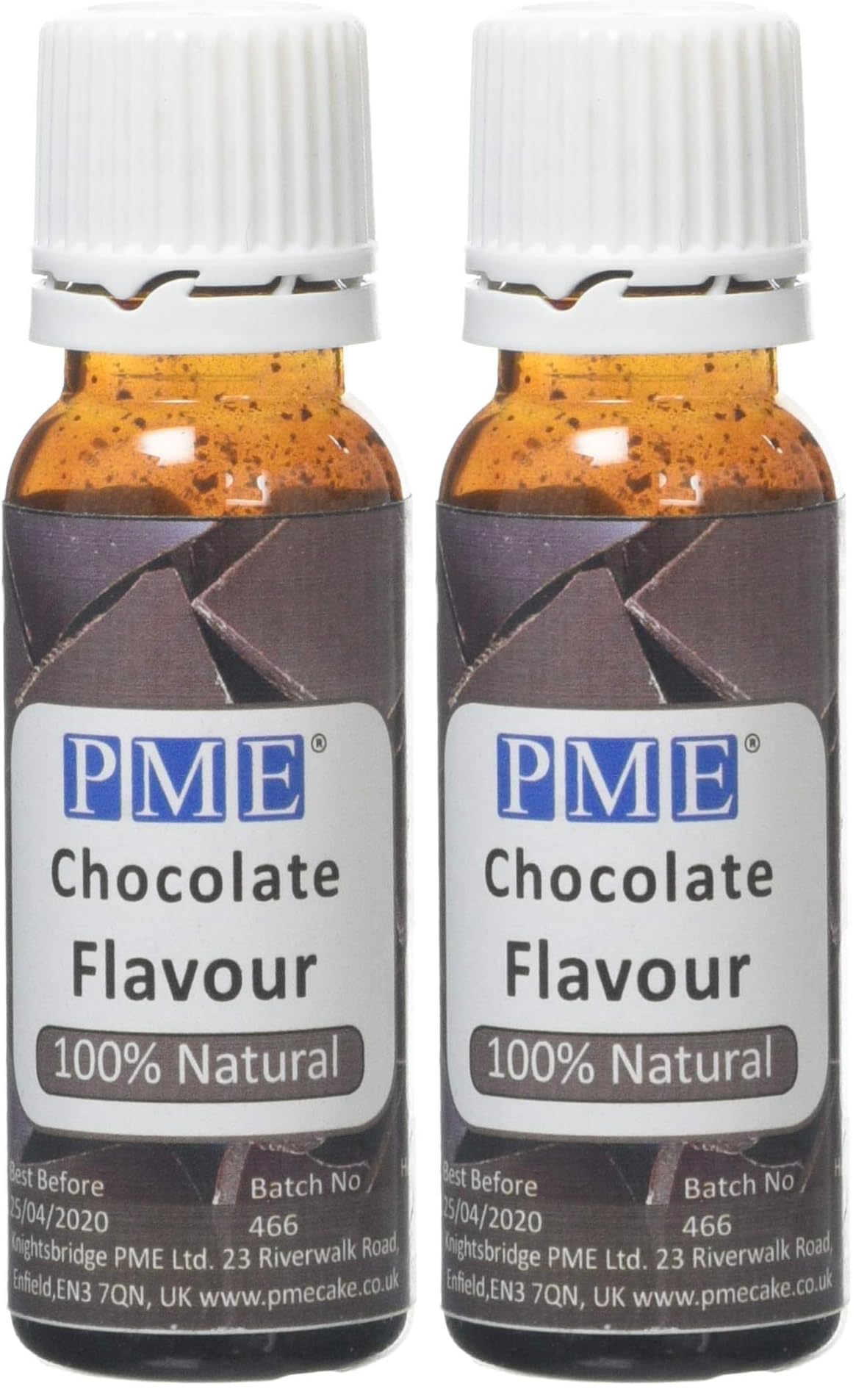 PME Chocolate Natural Flavouring - 25 ml Bottle (Pack of 2)