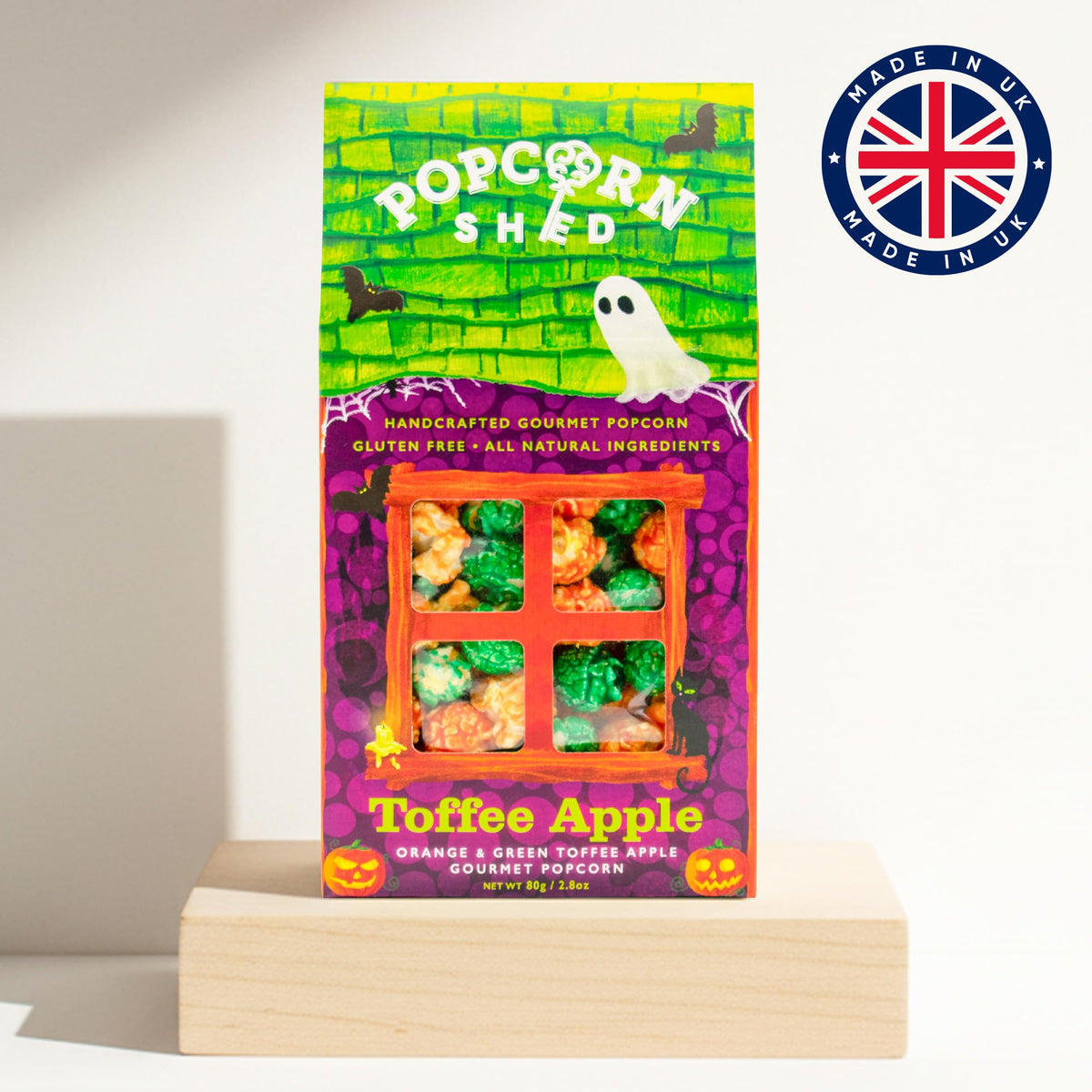 Popcorn Shed Toffee Apple Gourmet Popcorn - Sweet & Tangy Flavour | 80g 3