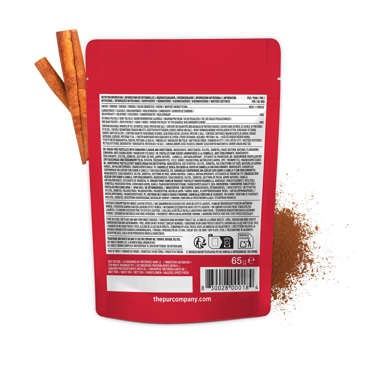 PUR Mints Cinnamon Sugar Free Breath Mints - 65 Count Pouch, Xylitol Sweetened 7