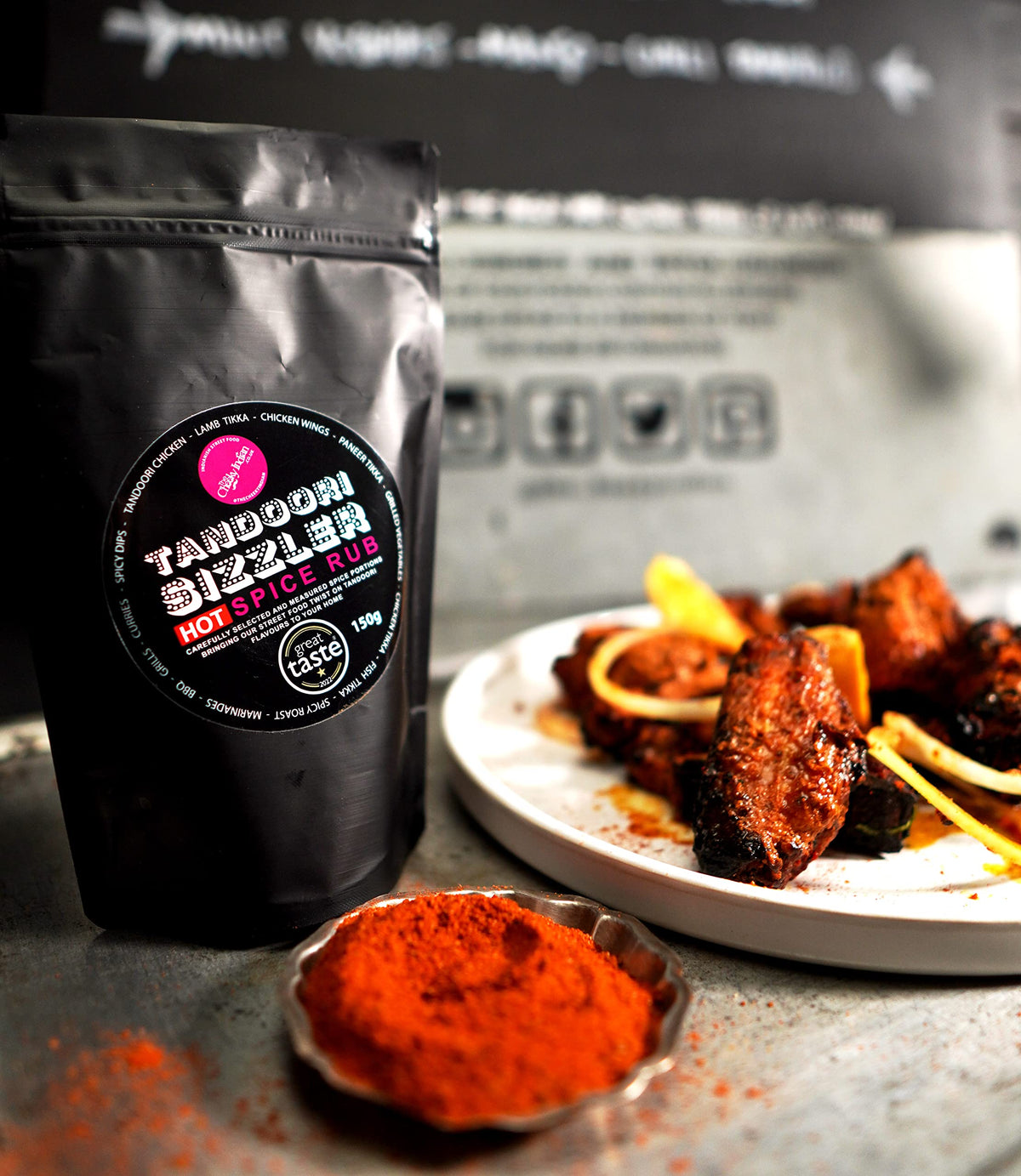 THE CHEEKY INDIAN Tandoori Sizzler Hot Spice Rub - 150g | Vegetarian | Gluten-Free 3