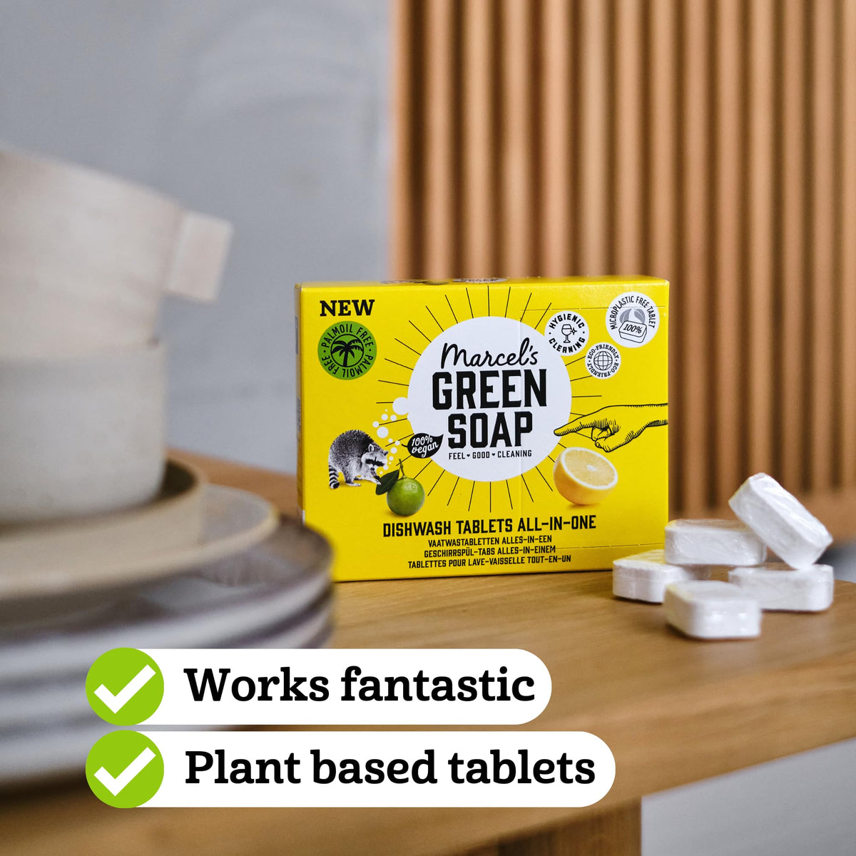 Marcel's Green Soap All-in-One Dishwasher Tablets - Eco-Friendly Cleaning | 25 Count (Pack of 2) 3