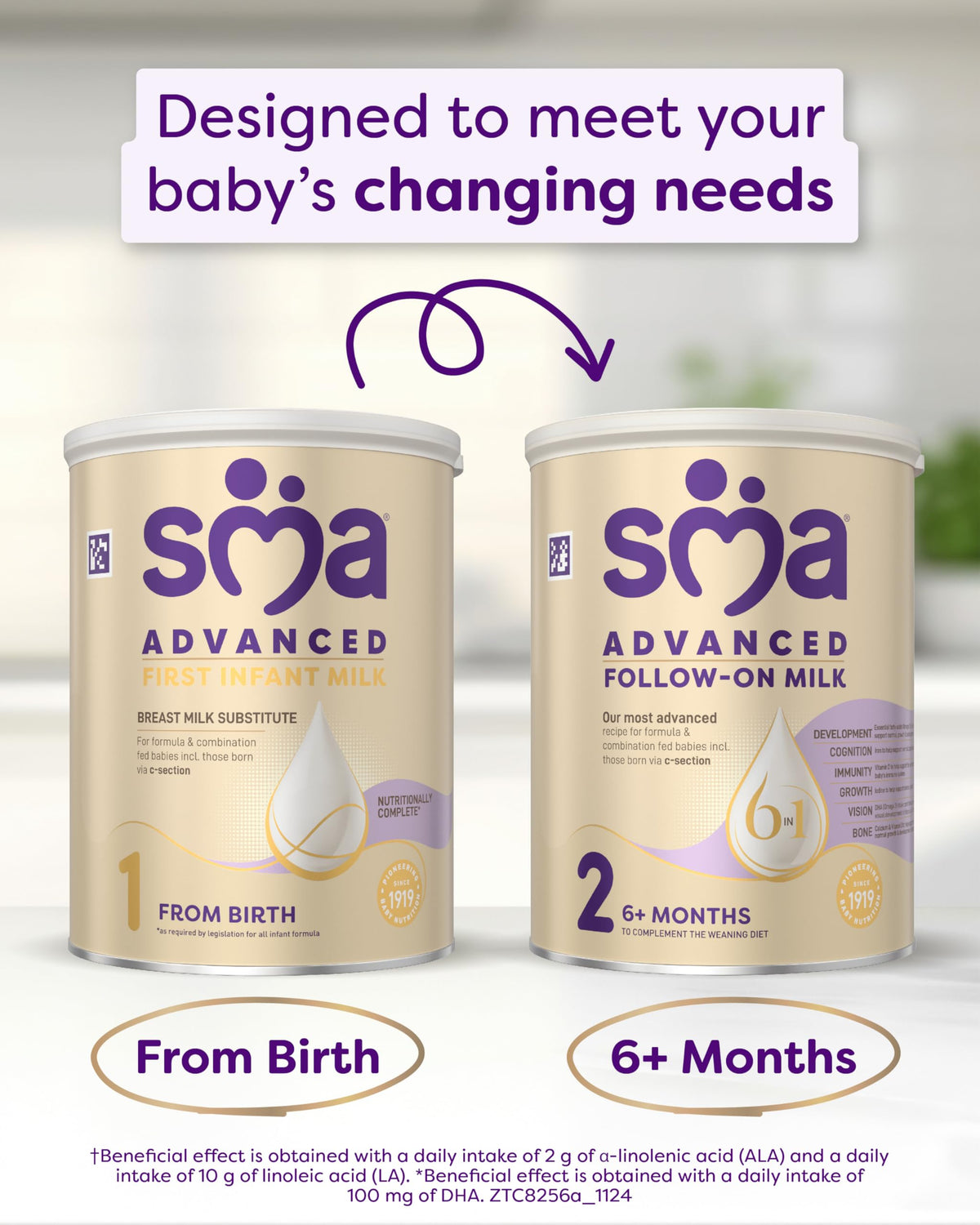 SMA Nutrition Advanced First Infant Powder Baby Formula - From Birth, 800g 5
