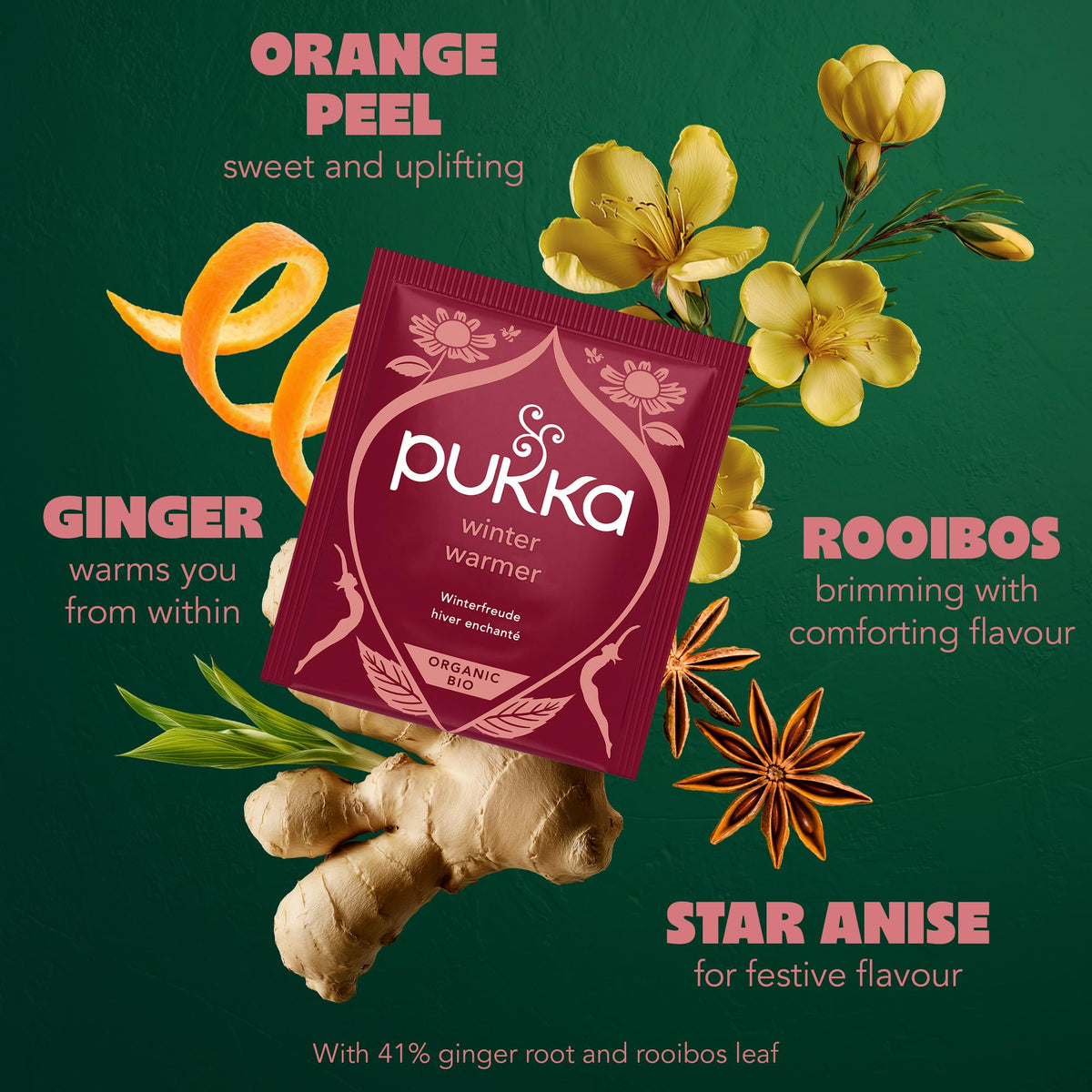Pukka Herbs Winter Warmer Organic Herbal Tea - 80 Count (4 x 20 Tea Bags) 5