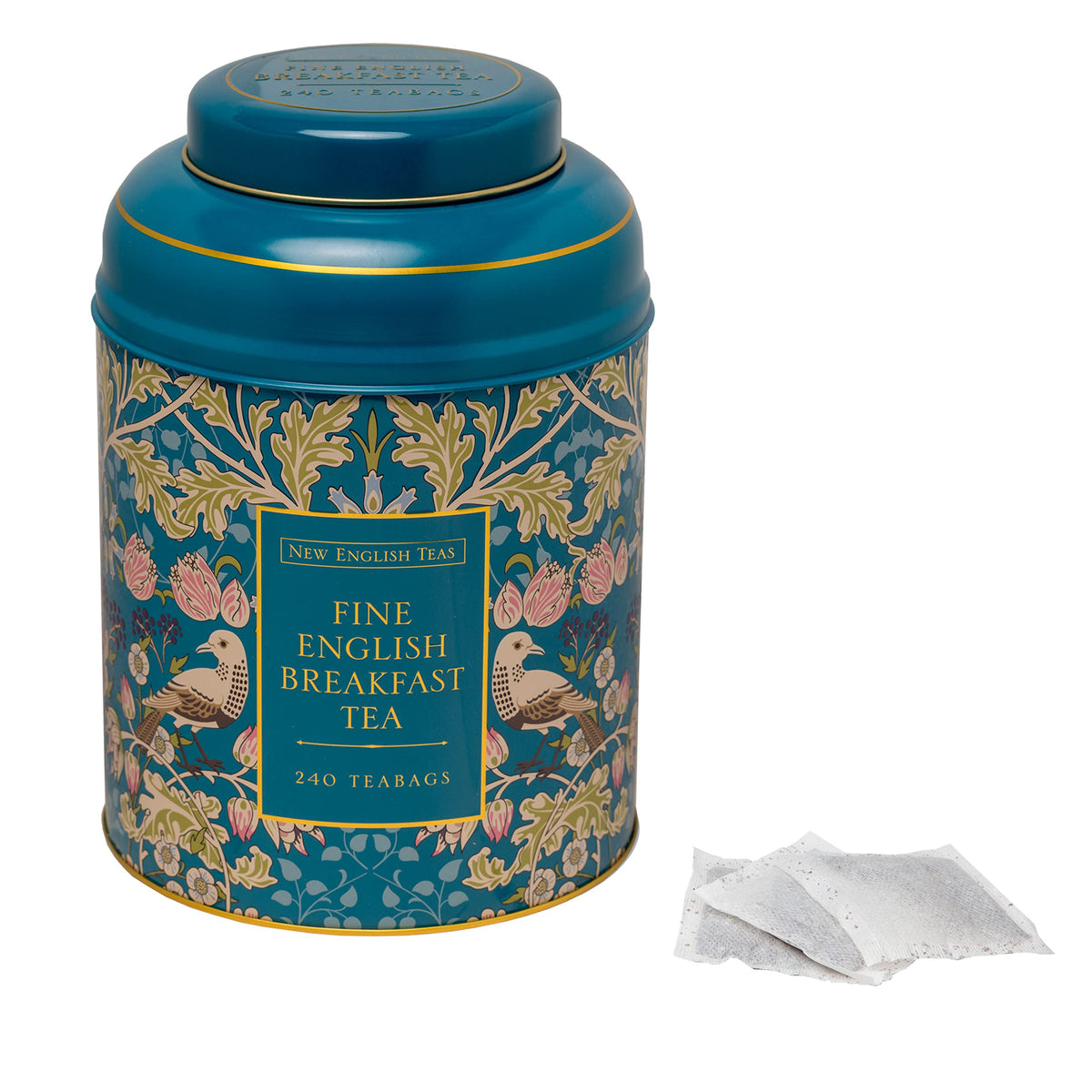New English Teas Song Thrush Tea Tin - 240 English Breakfast Teabags