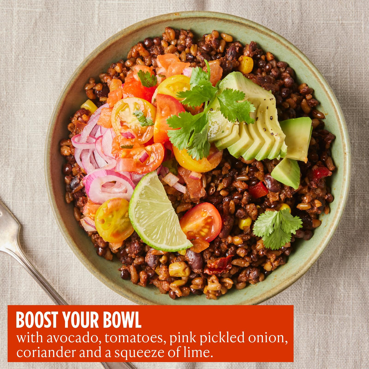 Merchant Gourmet Burrito Supergrain Bowl - Vegan Friendly, High Protein & Fibre | 220g (Pack of 6) 7