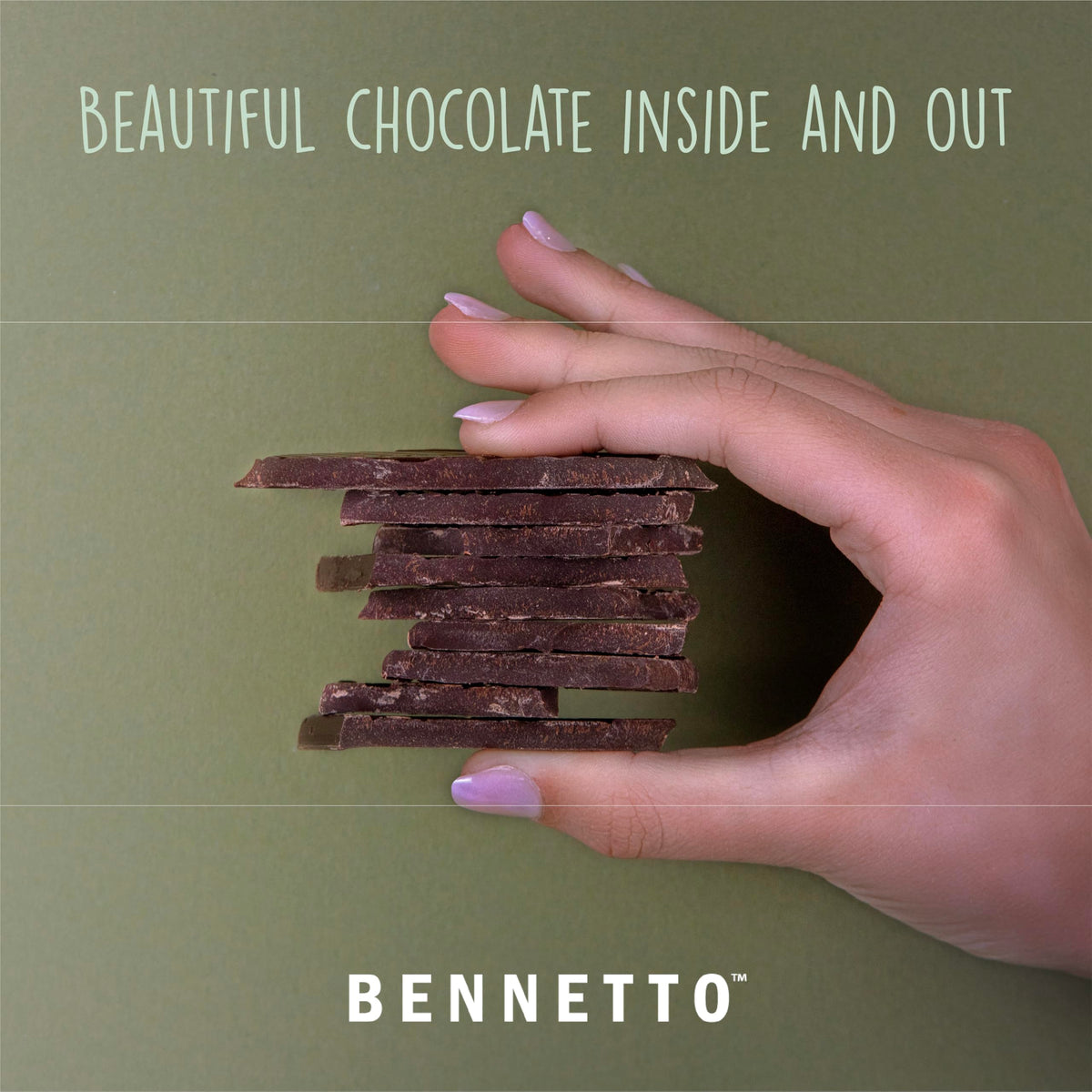 Bennetto Dark Mint Chocolate Bar - 60% Cocoa, Organic, Fairtrade | 6 Pack 5